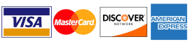 Credit Cards we accept